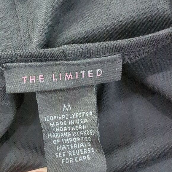 Vintage Limited Dress Womens Medium Black Y2k Strappy Back Slinky - Picture 6 of 10